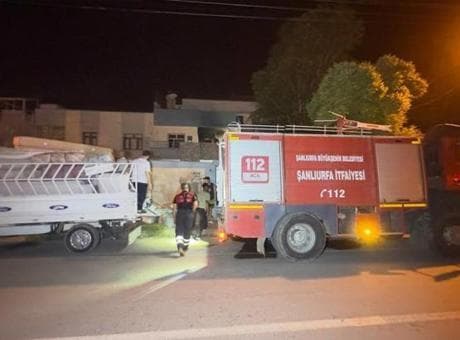 Şanlıurfa’da yükselen alevler mahalleliyi sokağa döktü