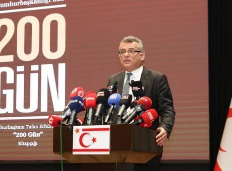 KKTC Cumhurbaşkanı Erhürman'dan Cumhurbaşkanı Erdoğan'ın açıklamalarına destek!