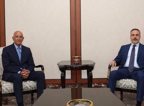Dışişleri Bakanı Hakan Fidan, ABD'nin Ankara Büyükelçisi Barrack'ı kabul etti