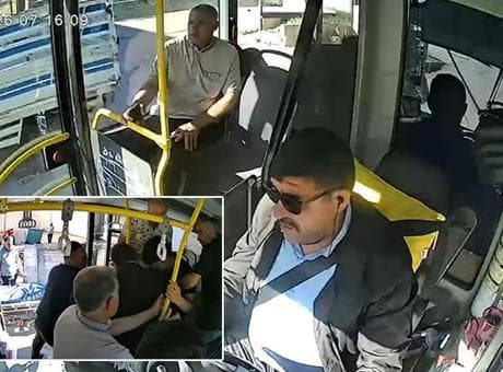 Epilepsi nöbeti geçiren yolcuyu otobüs şoförü hastaneye yetiştirdi