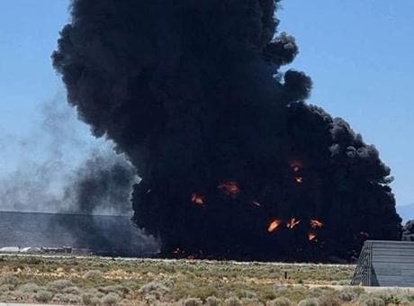 Kalkıştan saniyeler sonra facia: ABD'nin B-52 bombardıman uçağı düştü! Yeni görüntüler ortaya çıktı