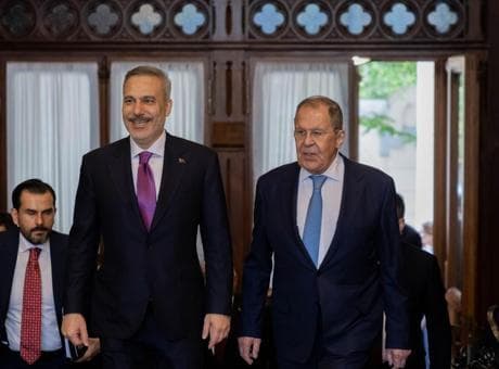 Dışişleri Bakanı Hakan Fidan, Moskova'da Rus mevkidaşı Lavrov ile bir araya geldi