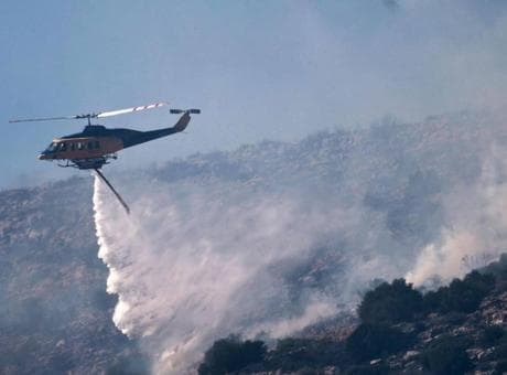 Yunanistan'da helikopter düştü! Yangın söndürme operasyonunda facia