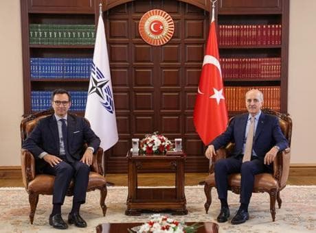 TBMM Başkanı Kurtulmuş, NATO PA Başkanı Perestrello ile görüştü