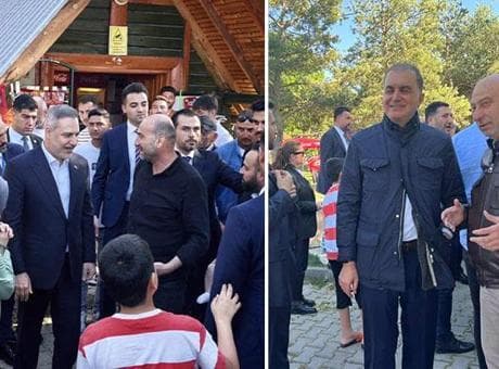 Dışişleri Bakanı Hakan Fidan ve AK Parti Sözcüsü Ömer Çelik Bolu’da vatandaşlarla buluştu