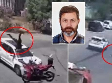 15 yaşındaki sürücü dehşet saçtı! Motosikletli metrelerce havaya uçtu