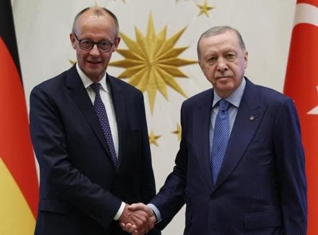 Cumhurbaşkanı Erdoğan, Almanya Şansölyesi Merz ile görüştü