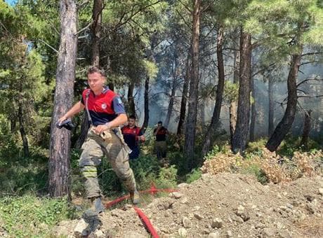 Çanakkale'de yangın! Tarım arazisinde başladı, kısa sürede büyüdü