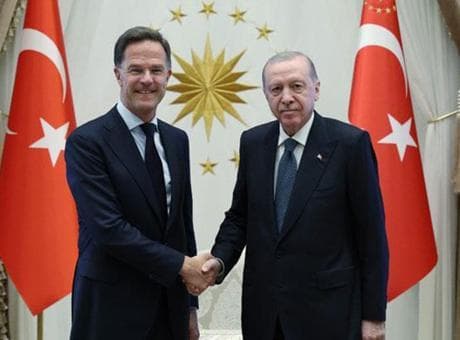 Cumhurbaşkanı Erdoğan Külliye'de NATO Genel Sekreteri Rutte'yi kabul etti