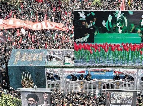 İran sokaklarında eski lidere veda