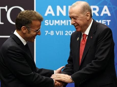 Macron zirvenin ardından paylaştı! Erdoğan, 'Fransa'ya selam söyle' demişti...
