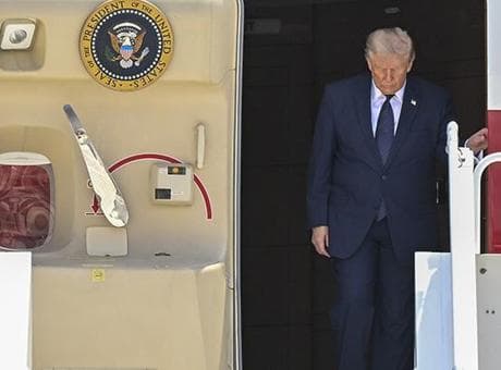 Trump neden geldiği uçakla dönmüyor? Güvenlik sorusuna dikkat çeken yanıt!