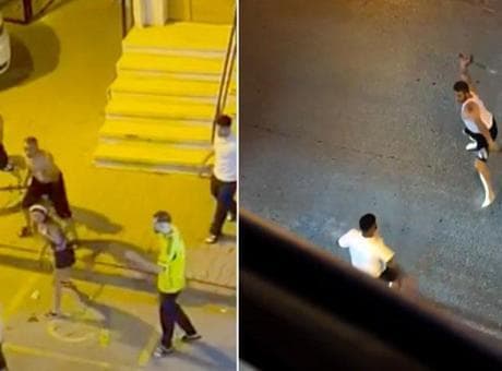 Esenyurt'ta kılıçlar çekildi! Apartman önünde başlayan tartışma dehşete döndü