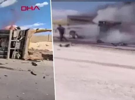 Son dakika: Ankara'da 2 hafriyat kamyonu kafa kafaya çarpıştı!