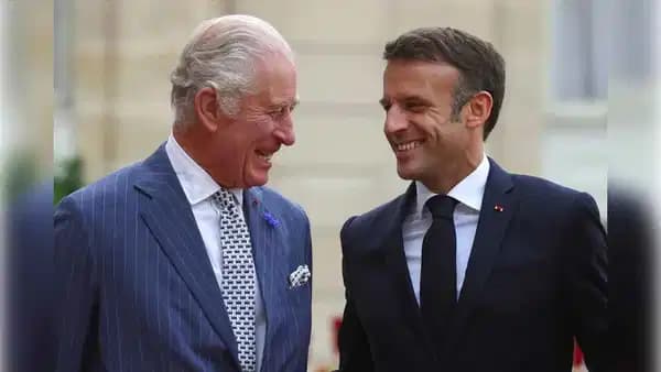 Beyaz Saray’da 'Fransızca' resti: Kral Charles espriyi patlattı, Macron fitili ateşledi!
