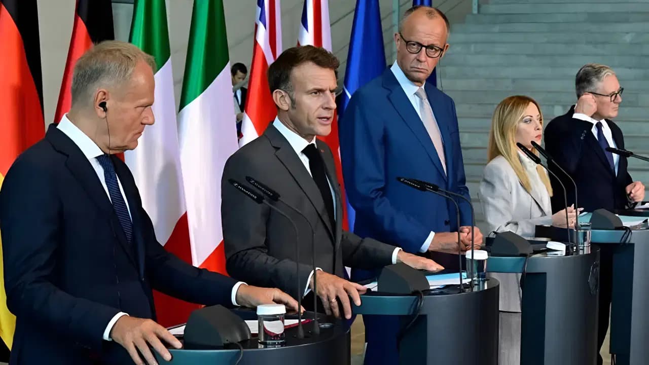 E5 Liderleri Berlin'de toplandı... Avrupa'nın NATO'daki rolü güçlendirilecek