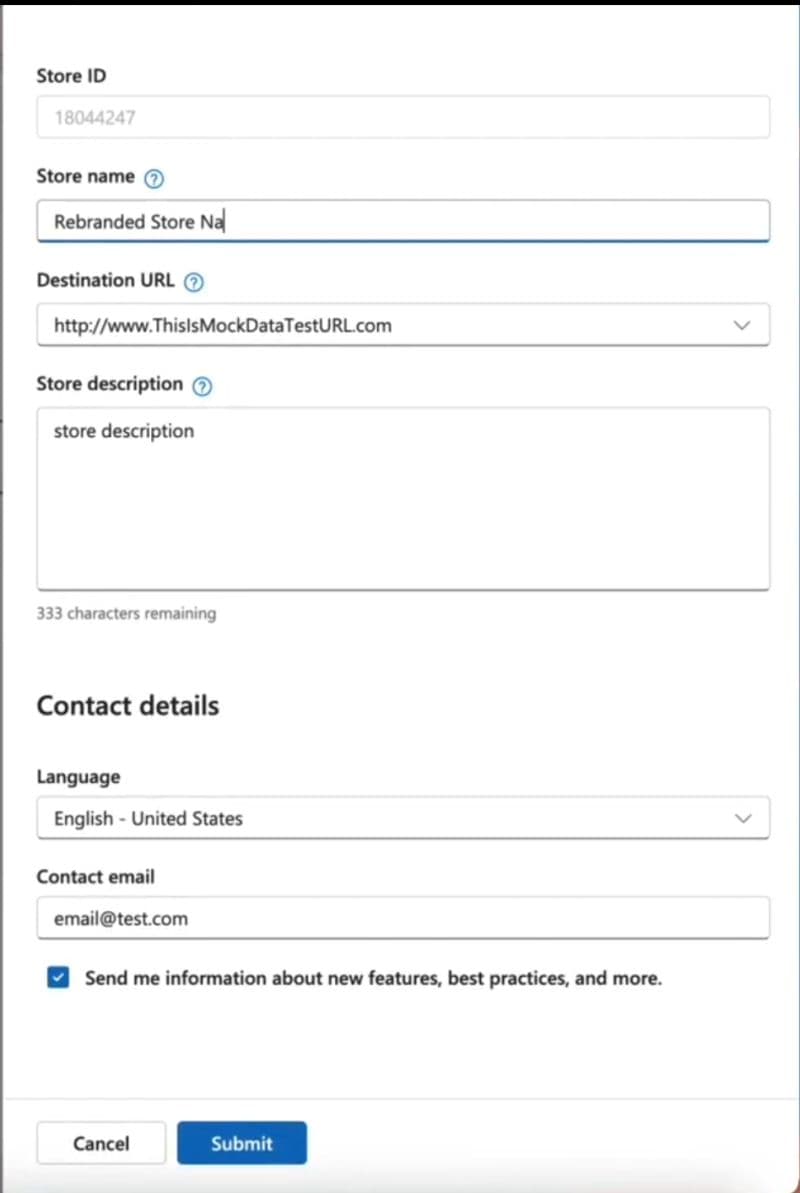 Microsoft, satıcıların Merchant Center'daki mağaza adlarını ve alan adlarını güncellemesine izin veriyor
