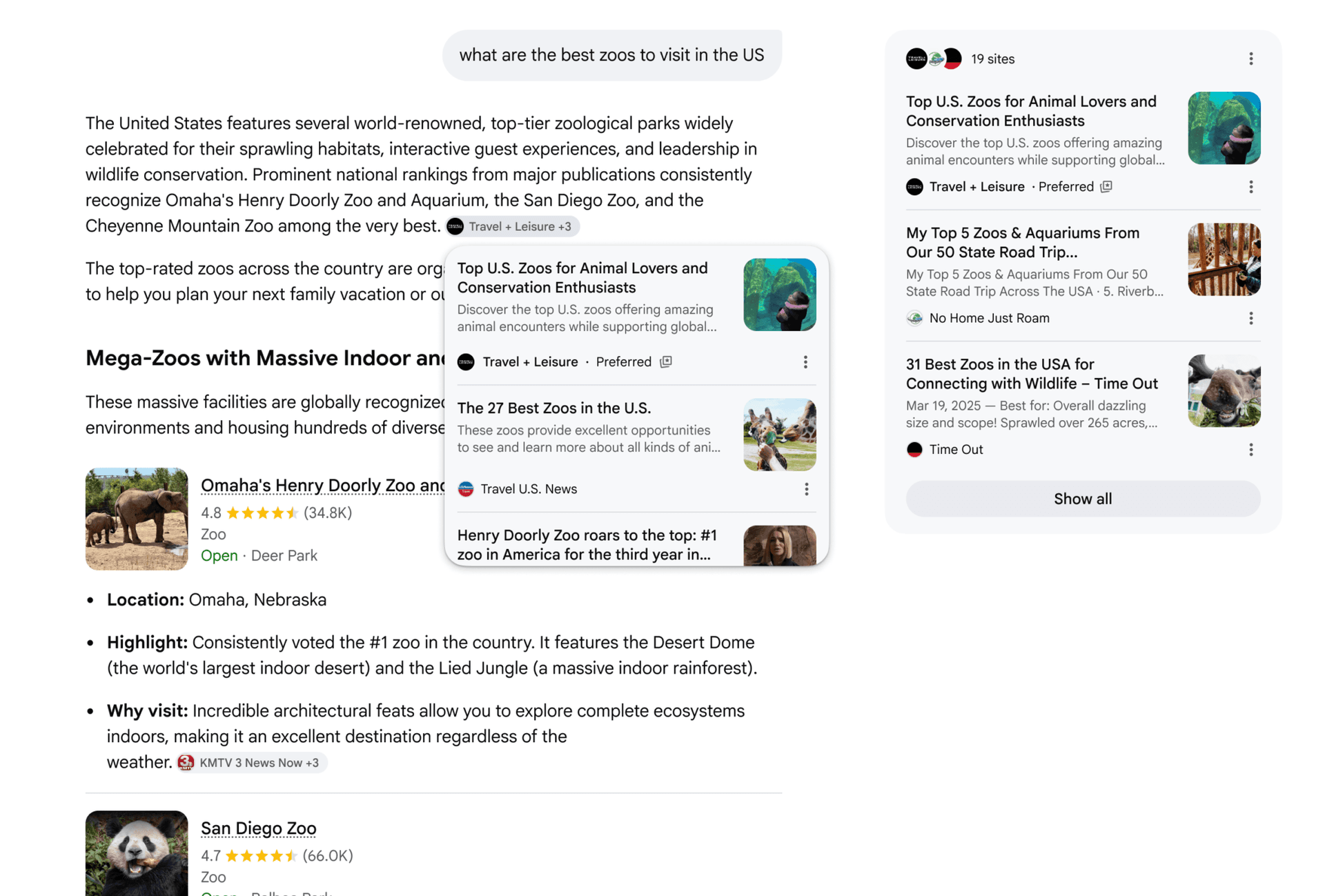 Google AI Genel Bakışları ve AI Modu, tercih edilen kaynakların yanı sıra yeni perspektifler bandı ve en çok alıntı yapılan etiketler kazanır