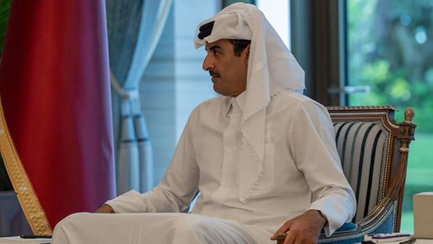 Katar Emiri Şeyh Tamim, Türk şehitler için düzenlenen törene katıldı