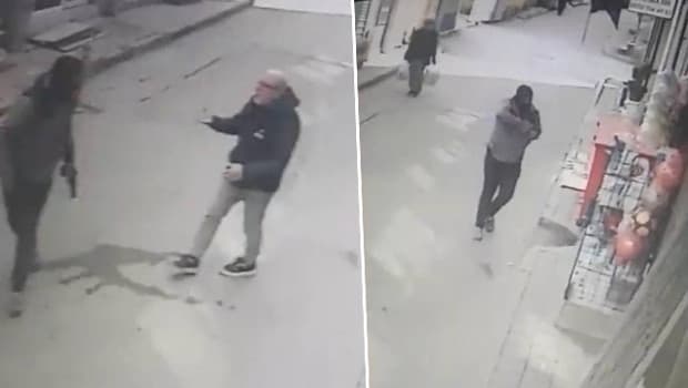 Fatih’te alışveriş yaptığı bakkalı oyuncak silahla bastı: O anlar kamerada