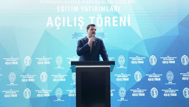 AK Parti Genel Sekreteri Eyyüp Kadir İnan, İzmir Eğitim Yatırımları Açılış Töreni'nde konuştu