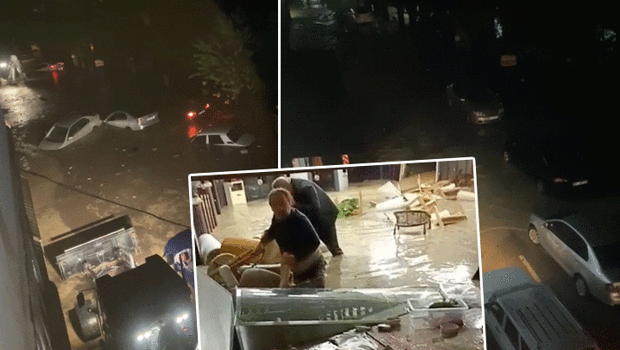 Osmaniye'de sele kapılan araçtaki 2 kişi hayatını kaybetmişti! Dehşetin ilk anları kamerada