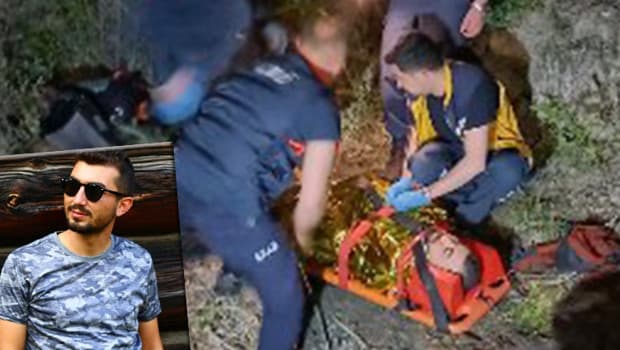 Yamaç paraşütüyle dere yatağına düştü! 5 saat sonra kurtarıldı