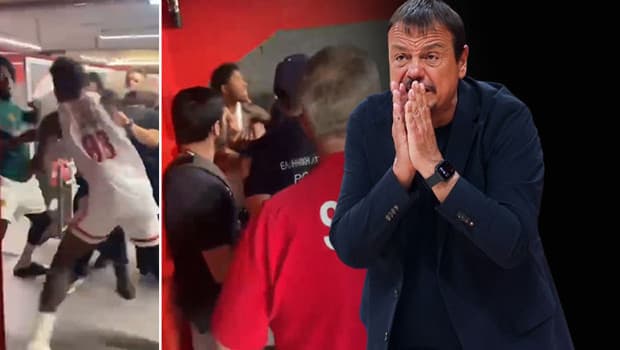 Yunanistan'da şampiyonluk maçının ardından Jonas, Nunn'a saldırdı: Ergin Ataman adeta çıldırdı! 'Şu an yaralandı!'