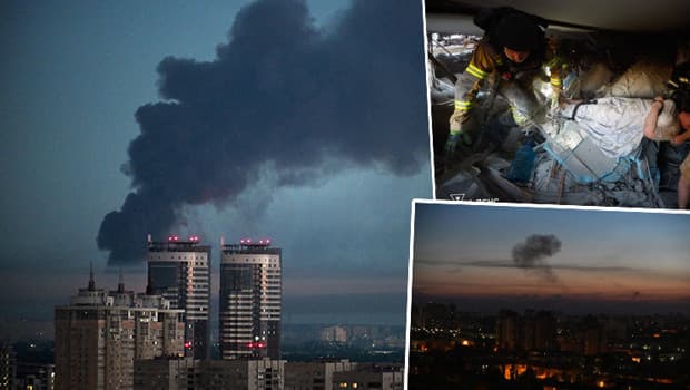 Rusya'dan Kiev'e büyük çaplı 'intikam saldırısı!' NATO ülkesinde alarm: Savaş uçakları harekete geçti