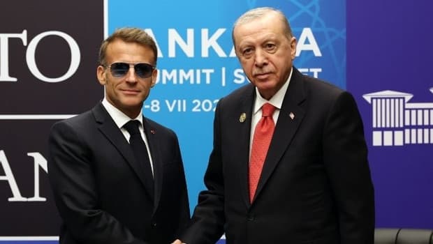 Macron'dan Erdoğan'a "Selamlarınızı ilettim" paylaşımı