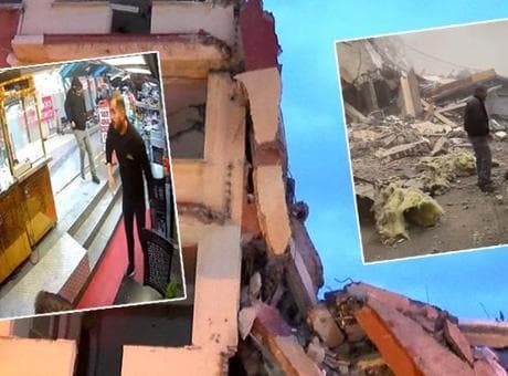 Küçükçekmece'de facianın eşiğinden dönüldü! Kontrollü yıkılan bina, yanındaki apartmana devrildi
