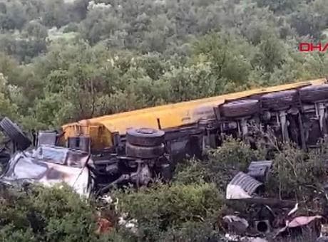 Gaziantep’te tankerler kafa kafaya çarpıştı: 1 ölü, 1 yaralı