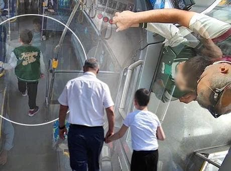 İETT'te inanılmaz an! 7 yaşındaki çocuğun otobüs sevdası yürekleri ağza getirdi: Şoför günün kahramanı oldu