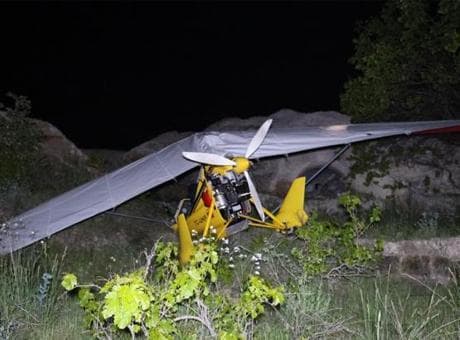 Kapadokya'da acil iniş yapan pilot ve yolcu yaralandı