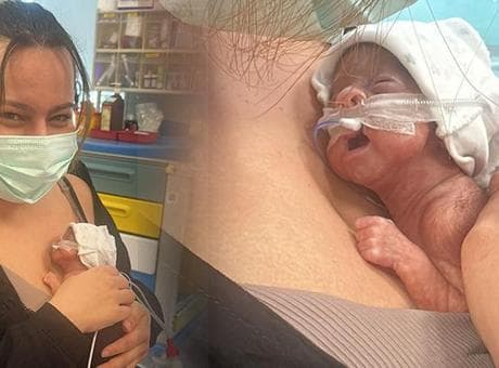 Mucize bebek Leyloş, kep ve cübbeyle taburcu oldu: Küçücüktü, tutamadım bile