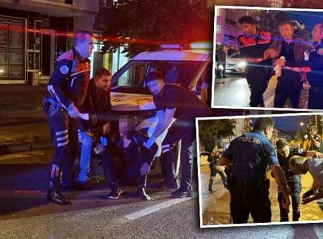 Kızını rahatsız eden gencin kulağını kesip boğazına bıçak dayadı! Polisin çıplak elle müdahalesi büyük faciayı önledi