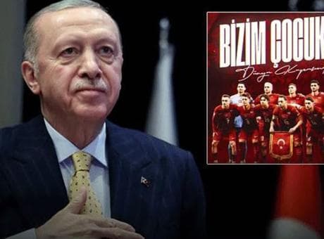 Cumhurbaşkanı Erdoğan, A Milli Futbol Takımı'na başarılar diledi