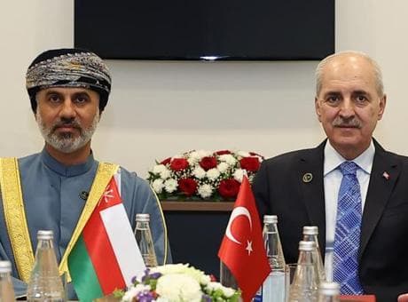 TBMM Başkanı Kurtulmuş Umman Şura Meclisi Başkanı Al Maawali ile bir araya geldi