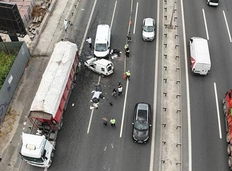 Bahçelievler'de zincirleme trafik kazası! 1 kişi öldü