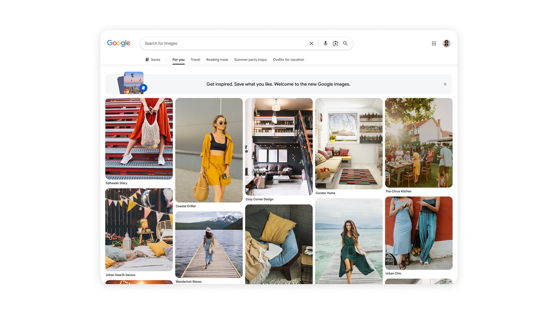 Google Görsel Arama, temiz arama kutusunu düşürür ve resim galerisi ekler